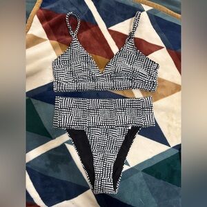 aerie Black and White Dot Bikini